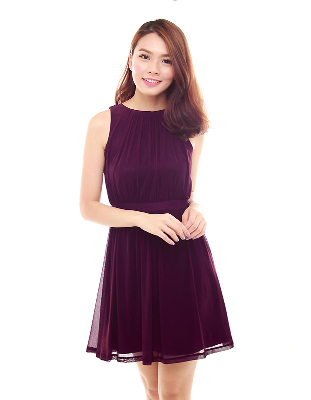 Paris Dress in Majestic Purple